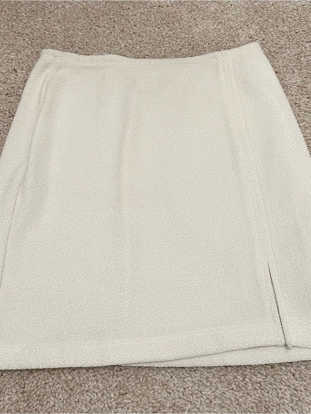 Classic Women's Cream Vintage Straight Skirt